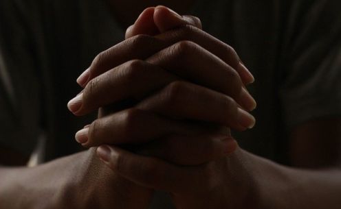 Hands in prayer