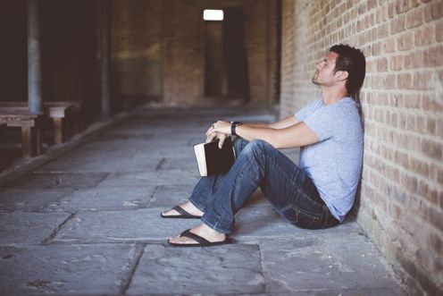 man praying